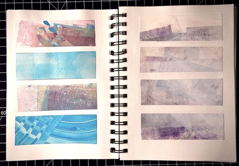 Gel Print Journal: Pages 4-5