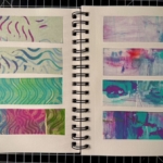 Gel Print Journal: Pages 8-9